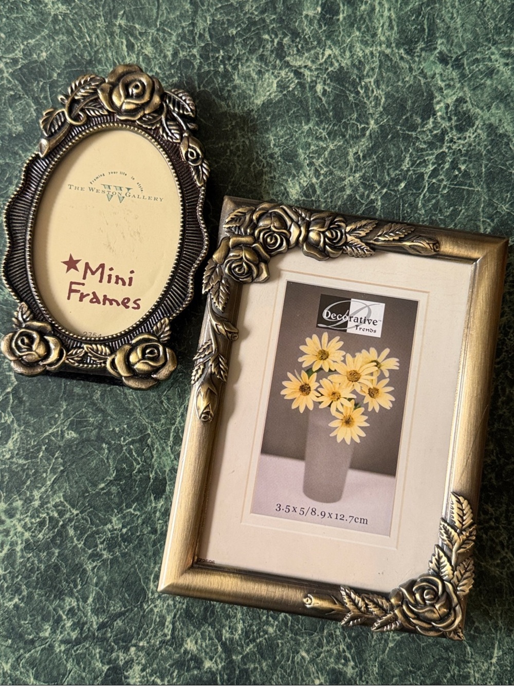 Decorative Frames Gold Floral Photo Frame Bundle
